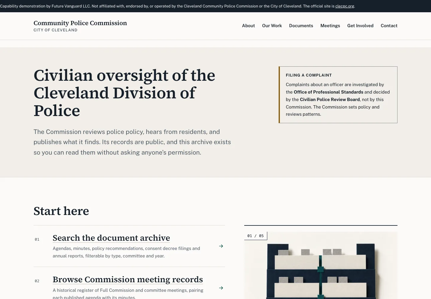 Cleveland Community Police Commission website